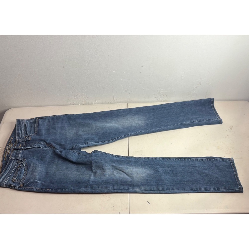 American Eagle Outfitters Women's 360 Extreme Flex Blue Denim Jeans Size 28x30